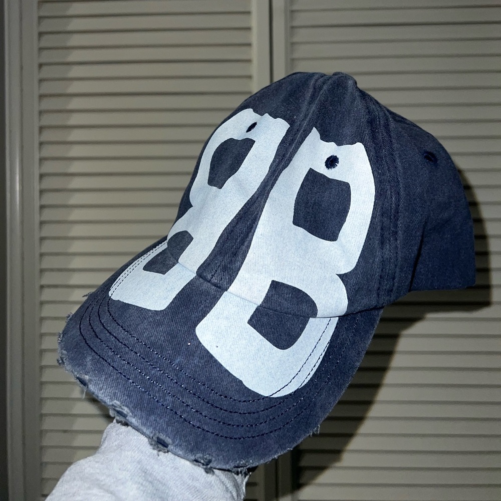 Navy Blue Cap with White Logo